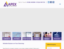 Tablet Screenshot of apexglassandglazing.com